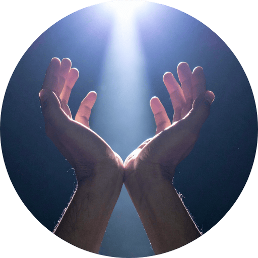 hands in sunlight