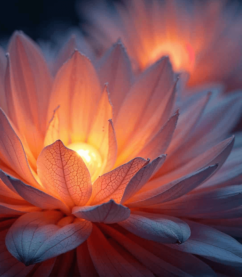 iluminated lotus flower